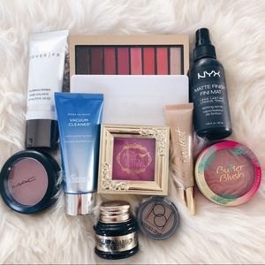 Makeup bundle: highlighter, bronzer, blush, + more
